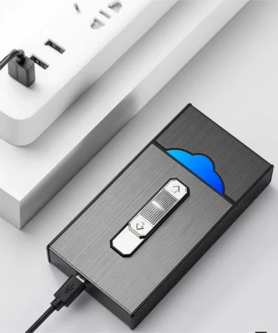 briquet electrique avec porte-cigarette rechargeable par usb