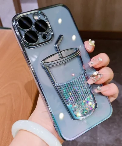 Coque iPhone Coupe à paillettes