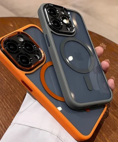 étui de protection antichoc pour téléphone portable avec appareil photo pour iPhone