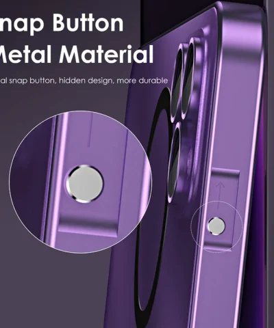 Coque magnétique entièrement en aluminium pour iPhone