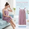 Serviette de bain portable, sèche rapidement avec poches – White Studio image