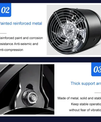 Ventilateur d'extraction silencieux multifonctionnel super aspiration