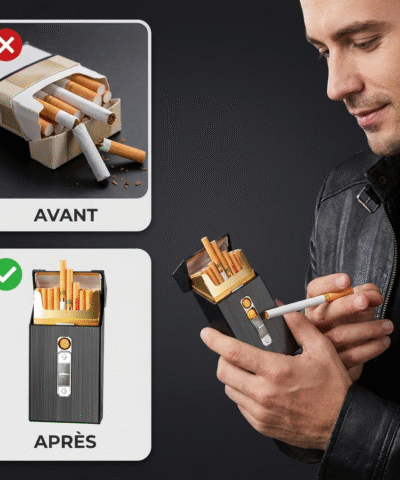 briquet electrique avec porte-cigarette rechargeable par usb