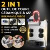 Outil de coupe de bord en céramique à 45 degrés – White Studio image