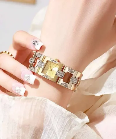 Montre à quartz de luxe pour femme