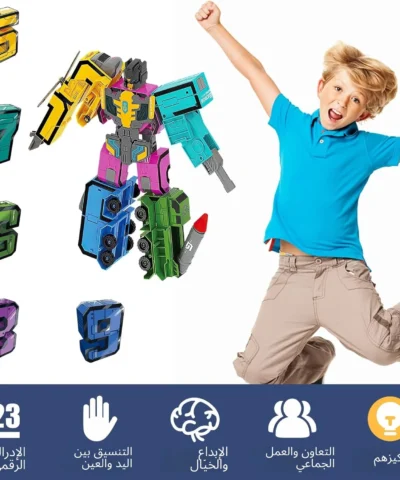 Jouets robots transformant les nombres pour les enfants