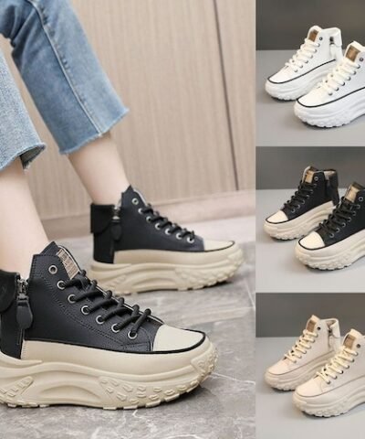 Nouvelles chaussures et bottes de sport décontractées à semelles épaisses