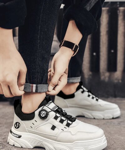Nouvelles chaussures cargo respirantes pour hommes